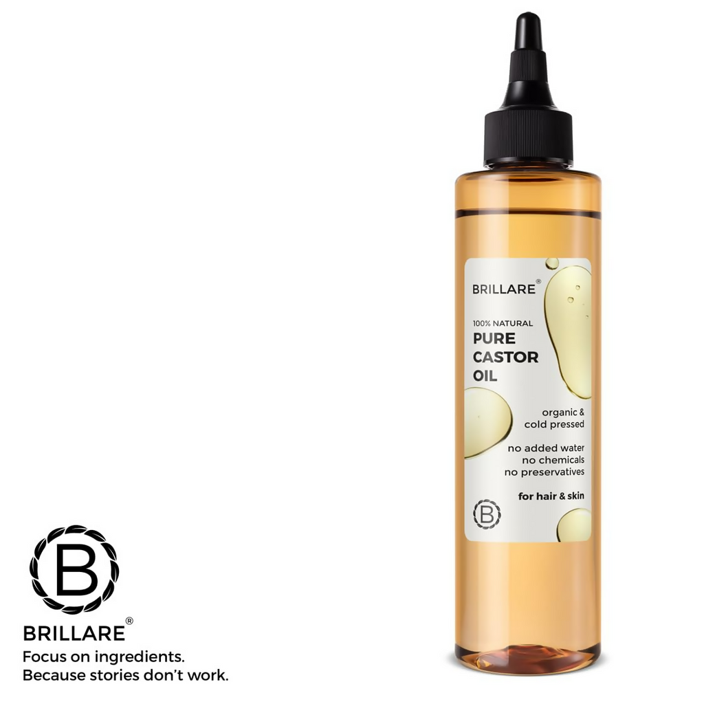 Brillare 100% Natural Pure Castor Oil For Hair Growth | Grocsy