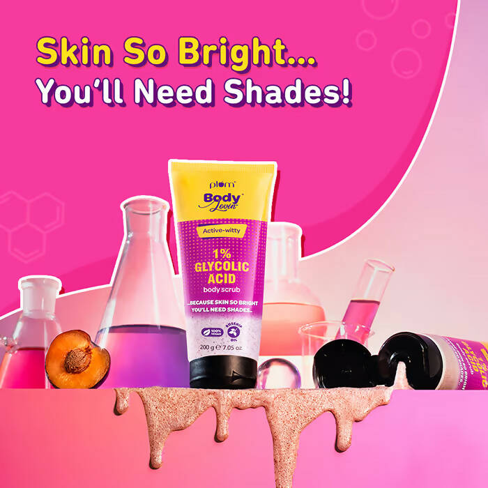 Plum BodyLovin Active-witty 1% Glycolic Acid Body Scrub | Grocsy