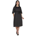 Kanoor Garments Women's Black Frock Style Collar Neck Kurti | Grocsy