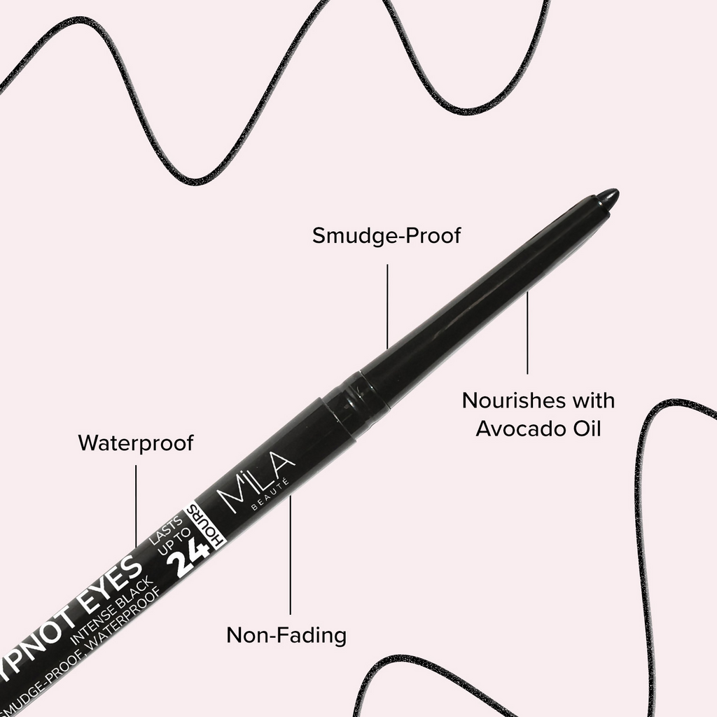 Mila Beaute Hypnoteyes Waterproof & Smudge-Proof 24Hrs Kajal | Grocsy