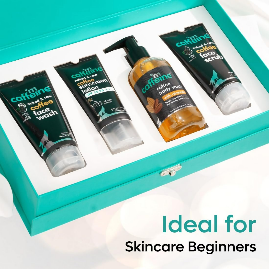 mCaffeine Gift Kit Set For Women & Men | Grocsy