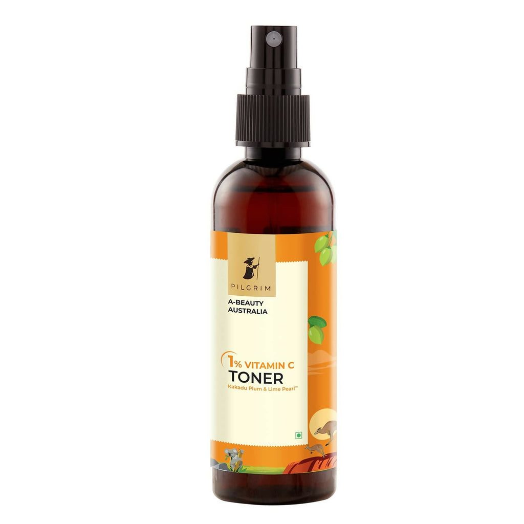 Pilgrim Australian 1% Vitamin C Toner with Kakadu Plum & Lime Pearl For Glowing Skin, Open Pores Tightening & Refining | Grocsy