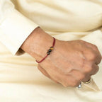 Indianvibez Bodh Success Shield Real Crystal Stone Rakhi | Grocsy