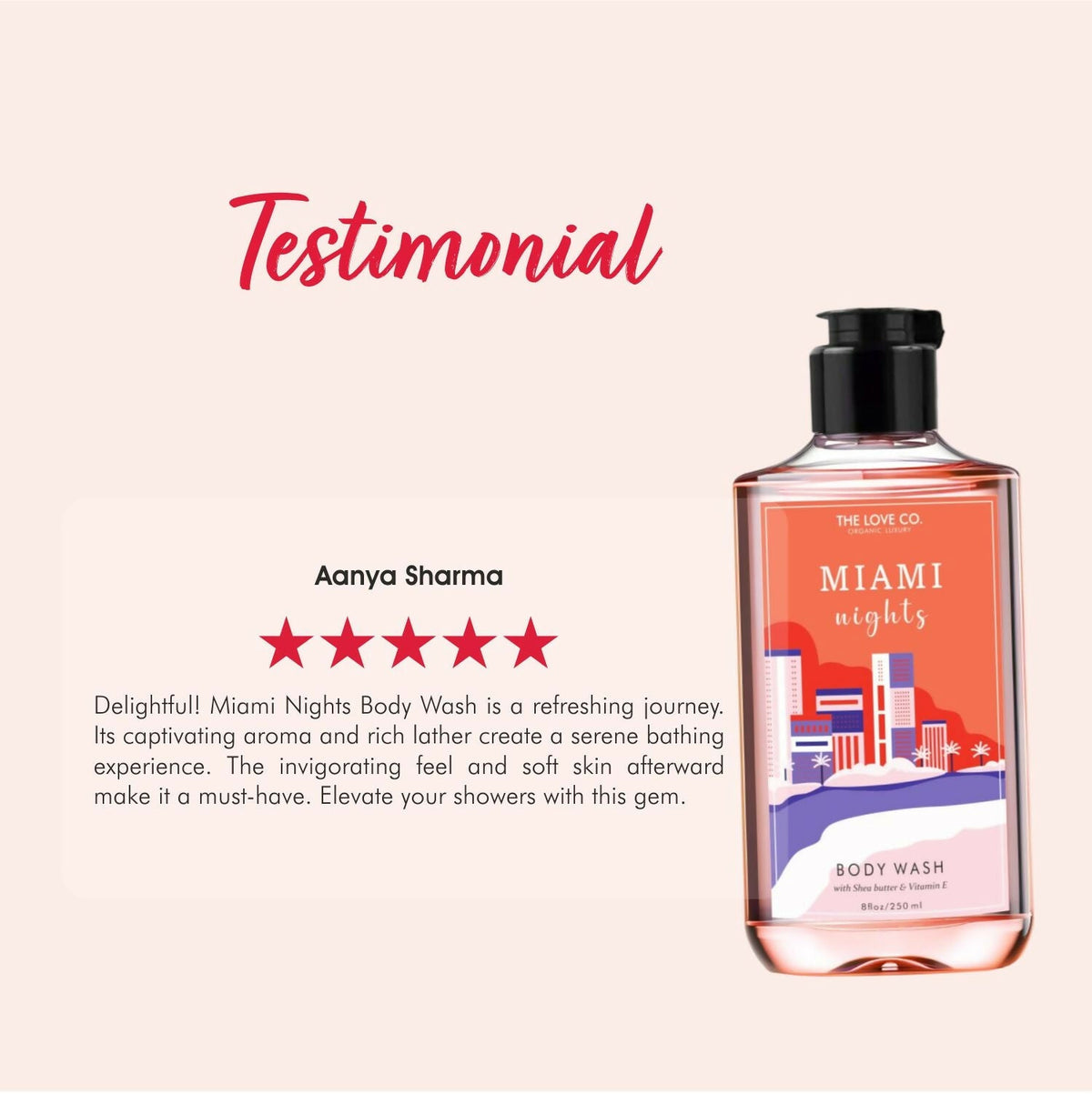 The Love Co. Miami Nights Body Wash | Grocsy