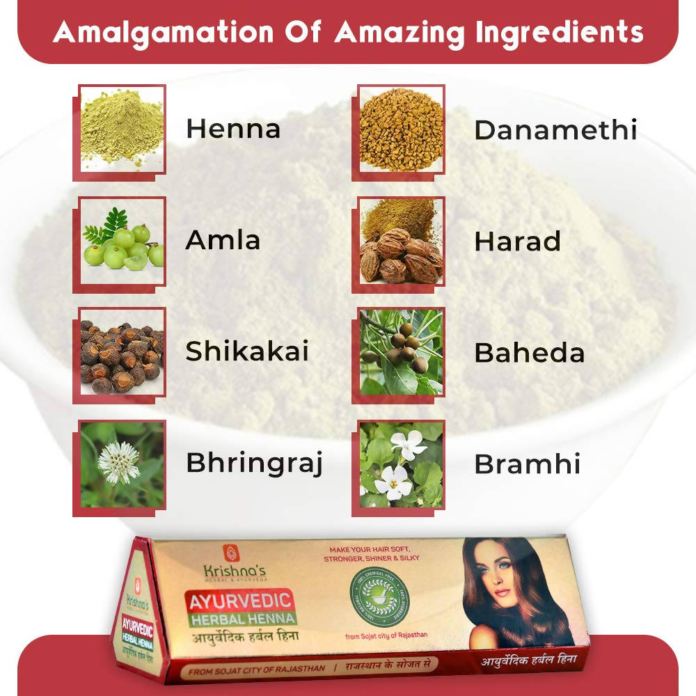 Krishna's Herbal & Ayurveda Herbal Henna | Grocsy