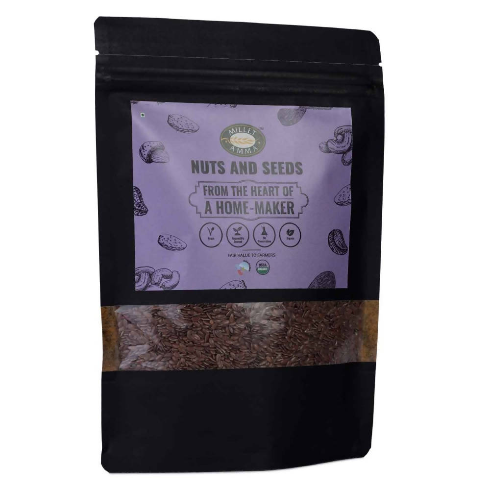 Millet Amma Organic Flax Seeds | Grocsy