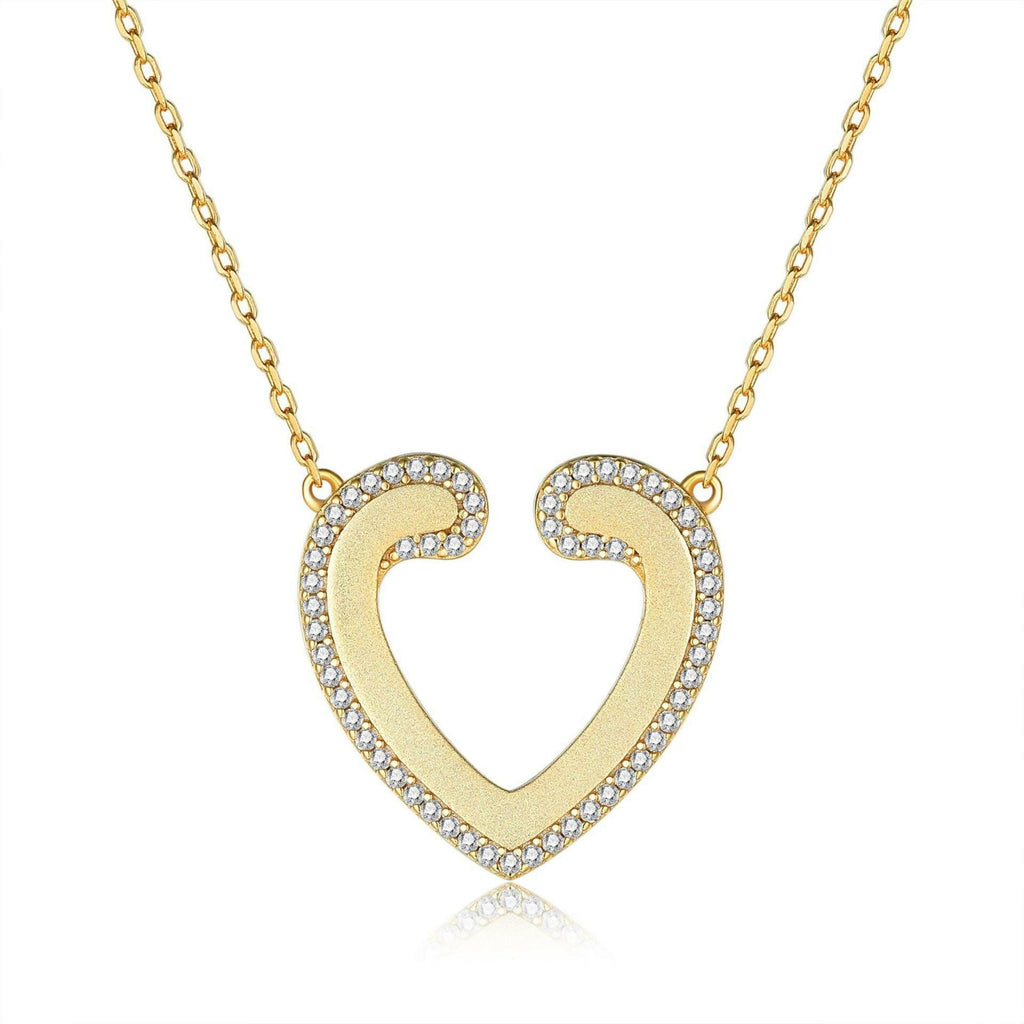 Cauer CAUER 925 Sterling Silver Moissanite Round Pendant Chain | Grocsy