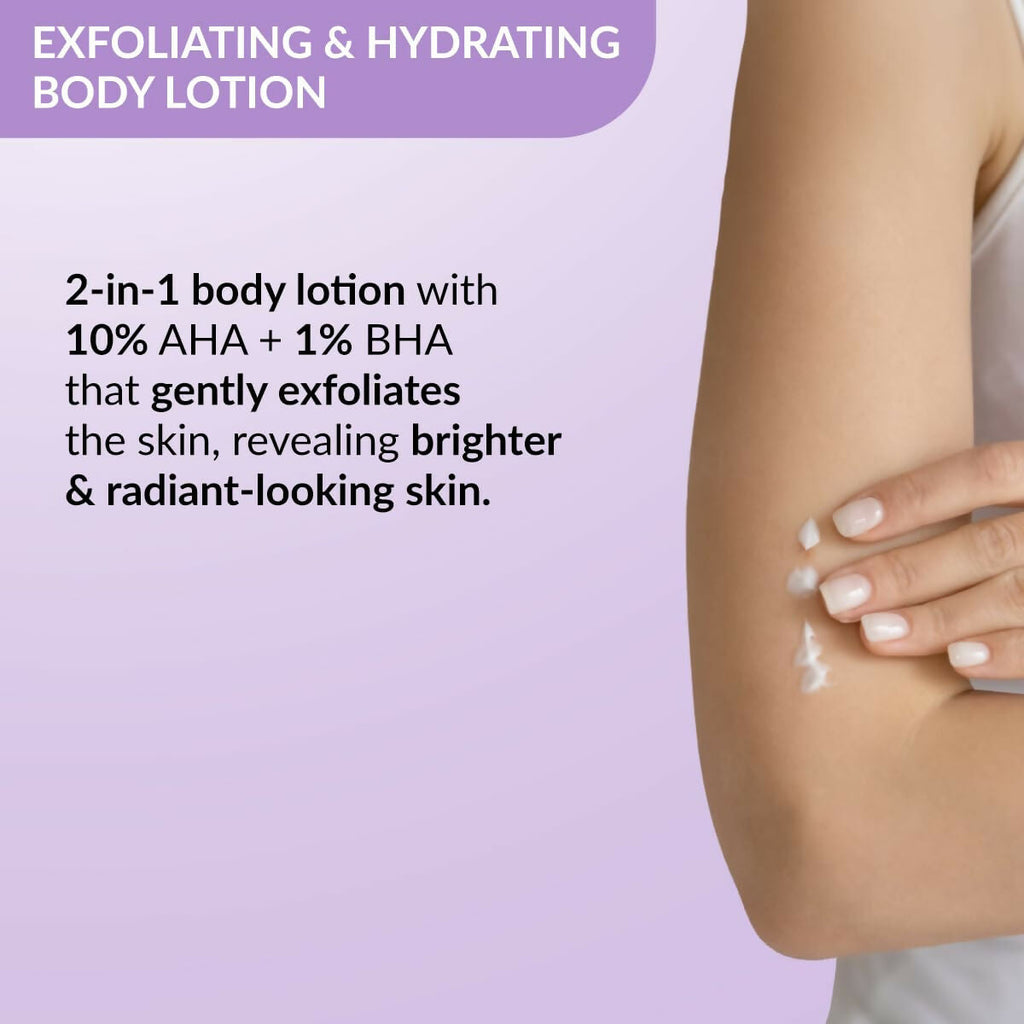 Fixderma Durave 10% AHA + 1% BHA Deep Exfoliating Body Lotion with Lactic & 1% Salicylic Acid | Grocsy