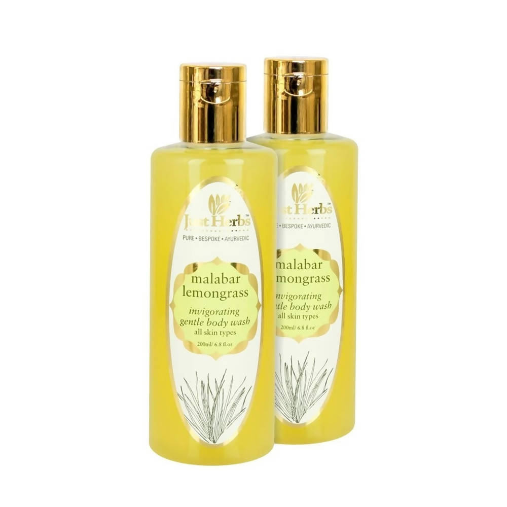 Just Herbs Malabar Lemongrass Invigorating Gentle Body Wash | Grocsy