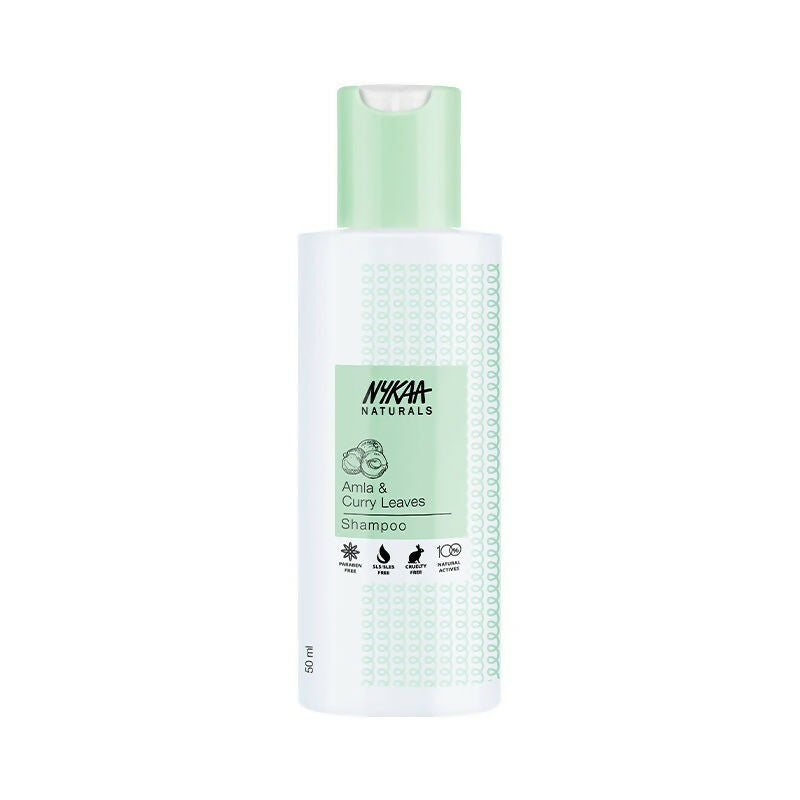 Nykaa Naturals Longer & Thicker Hair - Free Shampoo With Amla, Curry Leaves & Coconut Oil | Grocsy