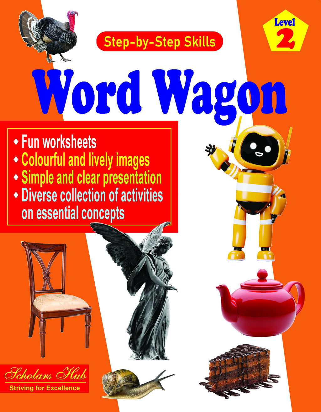 Step By Step Skills Word Wagon-2(Tearble Colourful Worksheets) | Grocsy