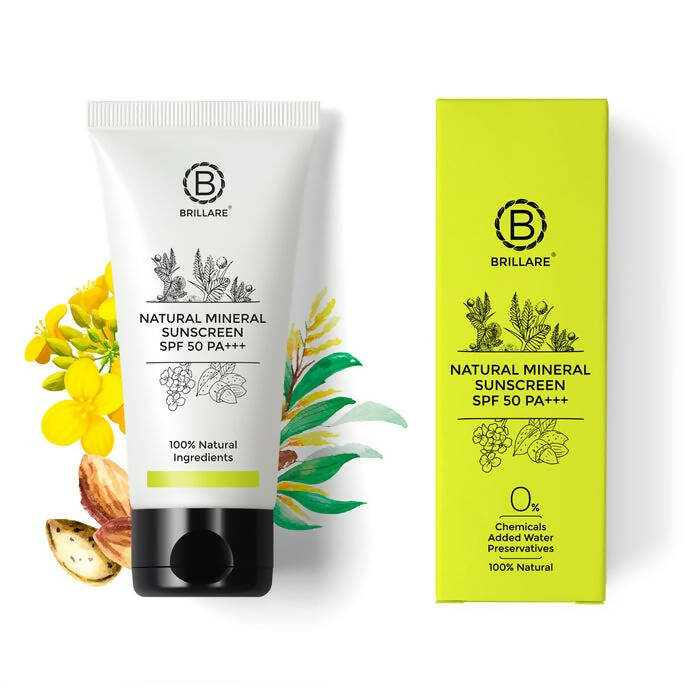 Brillare Natural Mineral Sunscreen Spf 50 | Grocsy