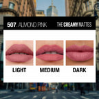 Maybelline New York Color Sensational Creamy Matte Lipstick / 507 Almond Pink | Grocsy
