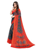 Vamika Rama Green Chiffon Brasso Bollywood Style Woven Saree (DEVINA RAMA) | Grocsy
