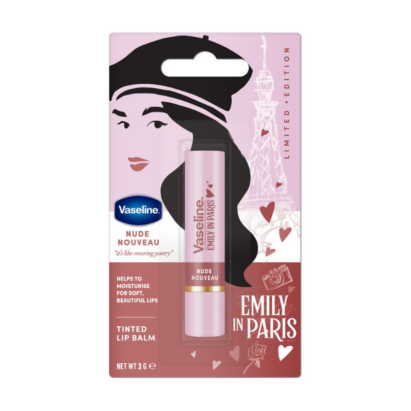 Vaseline Emily In Paris Tinted Lip Balm Stick - Nude Nouveau | Grocsy