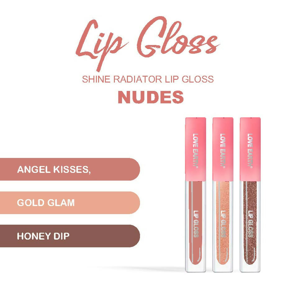 Love Earth Liquid Lip Gloss - Nudes | Grocsy
