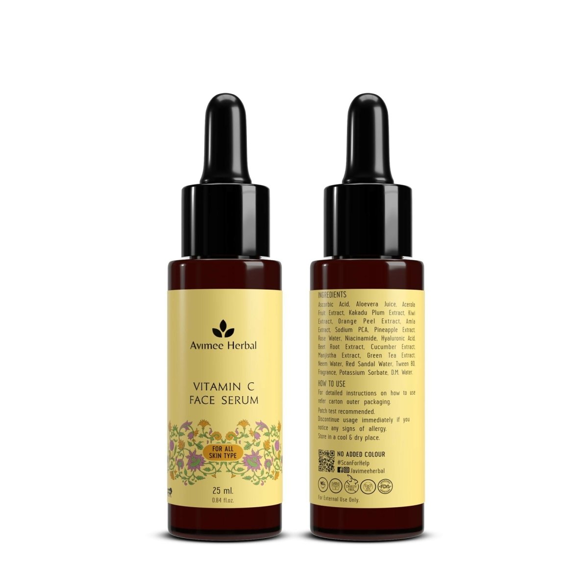 Avimee Herbal Vitamin C Serums For Face: Glowing Skin & Anti-Aging Benefits | Grocsy