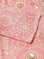 Peach Chiffon Paisley Printed Top - Himanshi | Grocsy