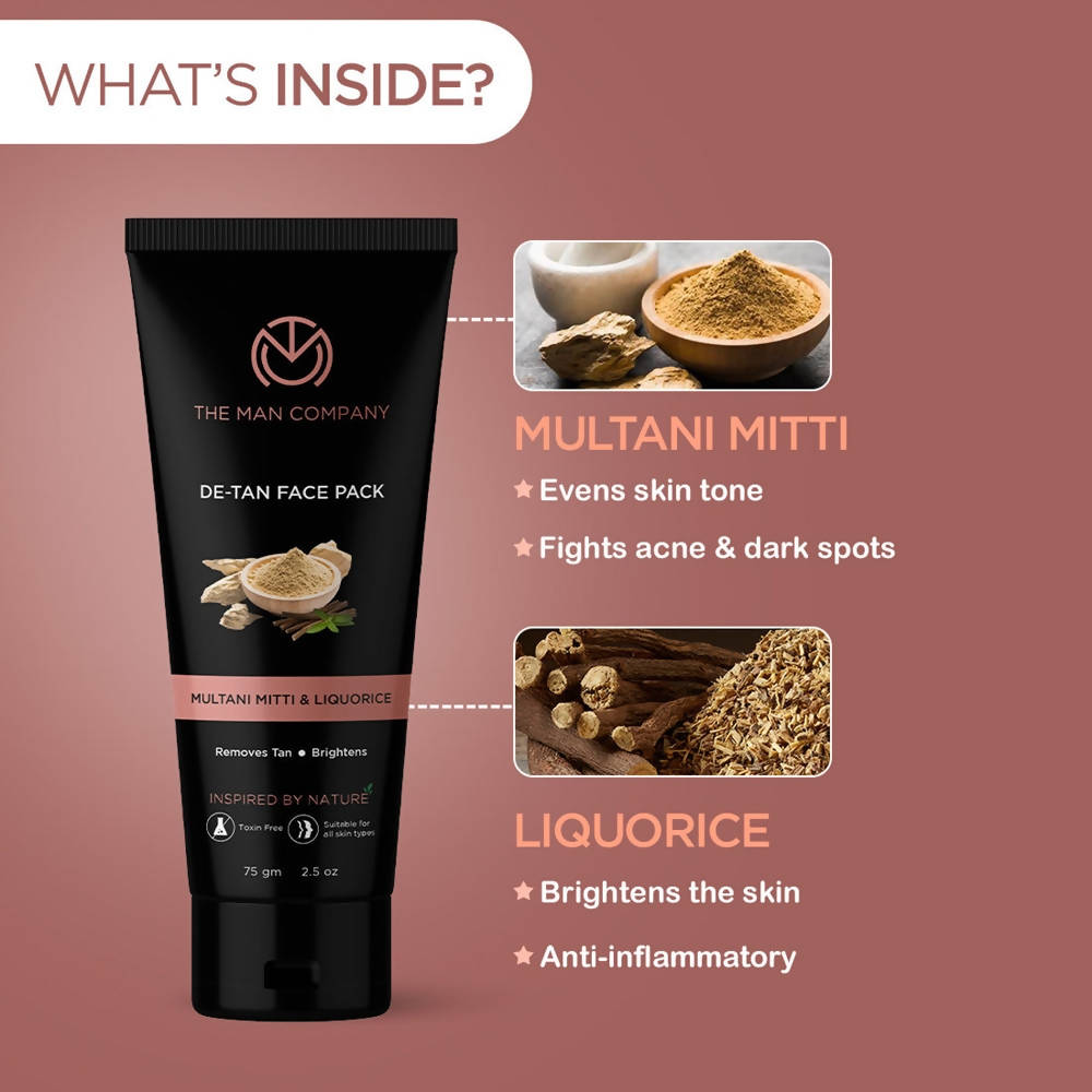 The Man Company De-Tan Face Pack | Grocsy