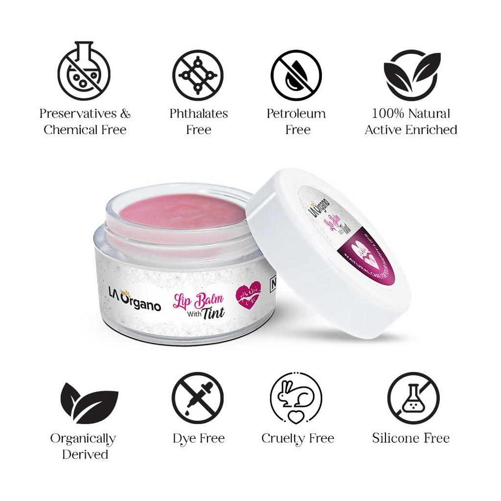 LA Organo Tint Lip Balm For Dry Chapped Lips | Grocsy