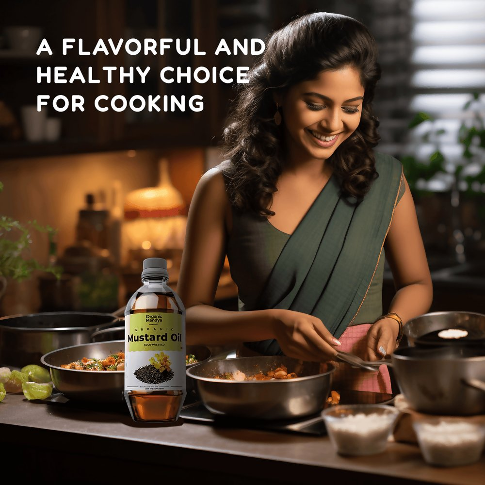 Organic Mandya Mustard Oil | Grocsy