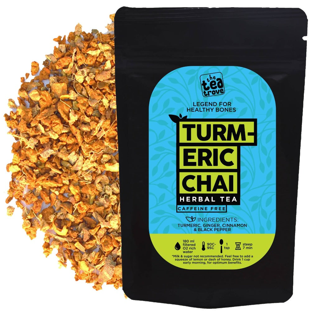 The Tea Trove - Turmeric Chai Herbal Tea | Grocsy