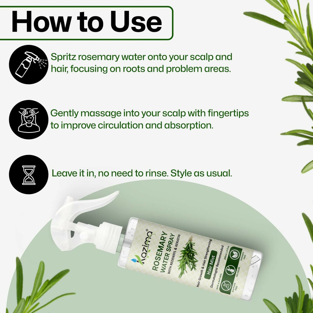 Kazima Rosemary Water For Hair Growth & Healthy Scalp | Grocsy