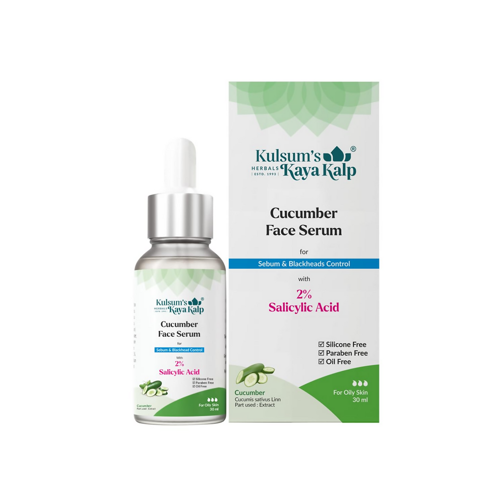 Kulsum's Kaya Kalp Cucumber Face Serum For Sebum & Blackhead Control | Grocsy