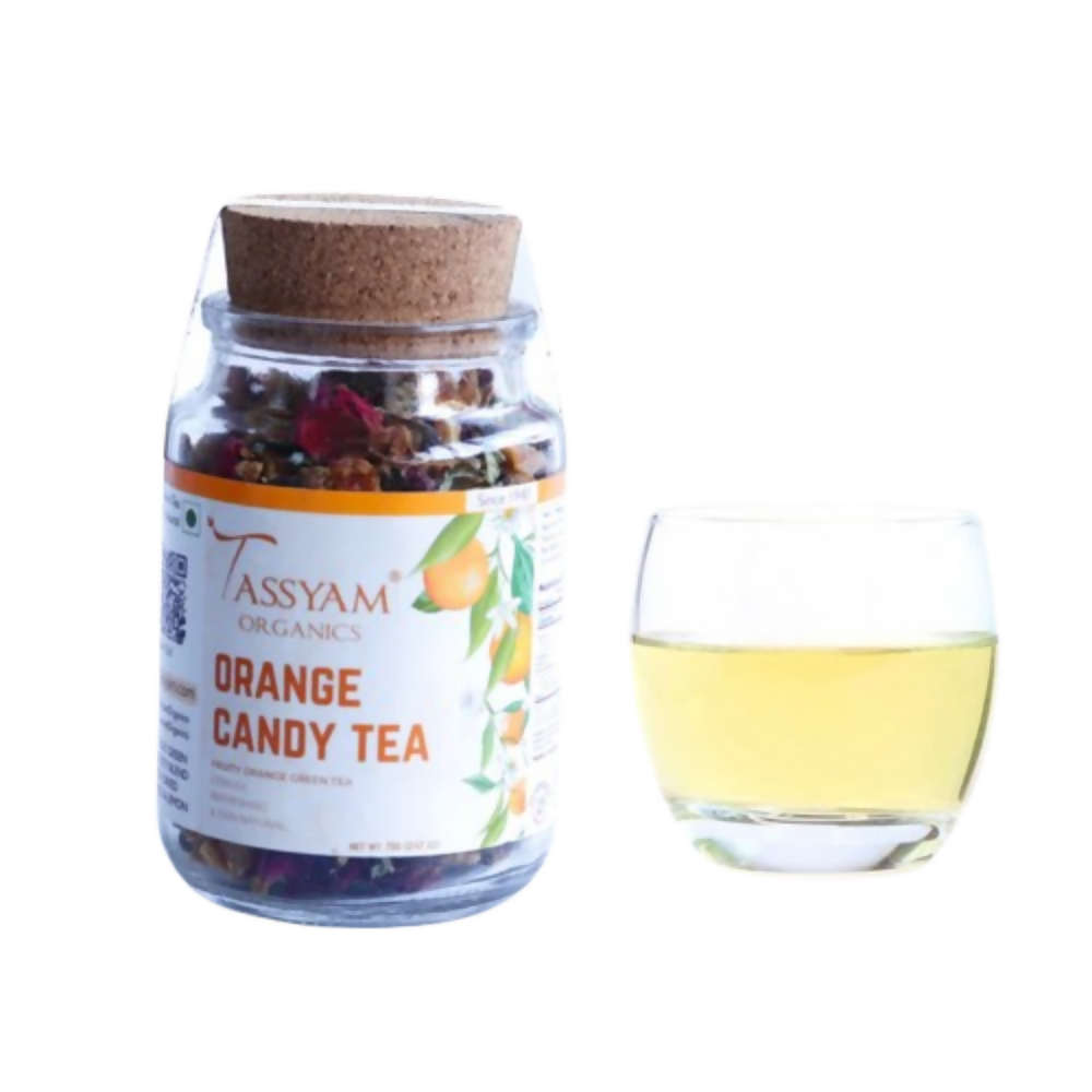 Tassyam Organics Orange Candy Green Tea | Grocsy