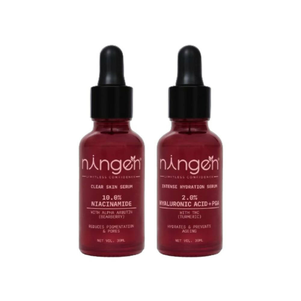 Ningen SmoothSkin Duo (Clear Skin +Intense Hydration Serum) | Grocsy