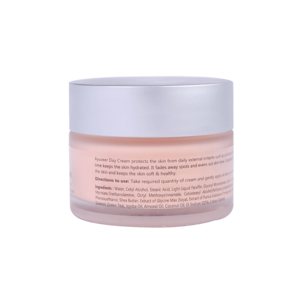 Ayuveer Day Cream With Shea Butter, Green Tea & Pomegranate | Grocsy
