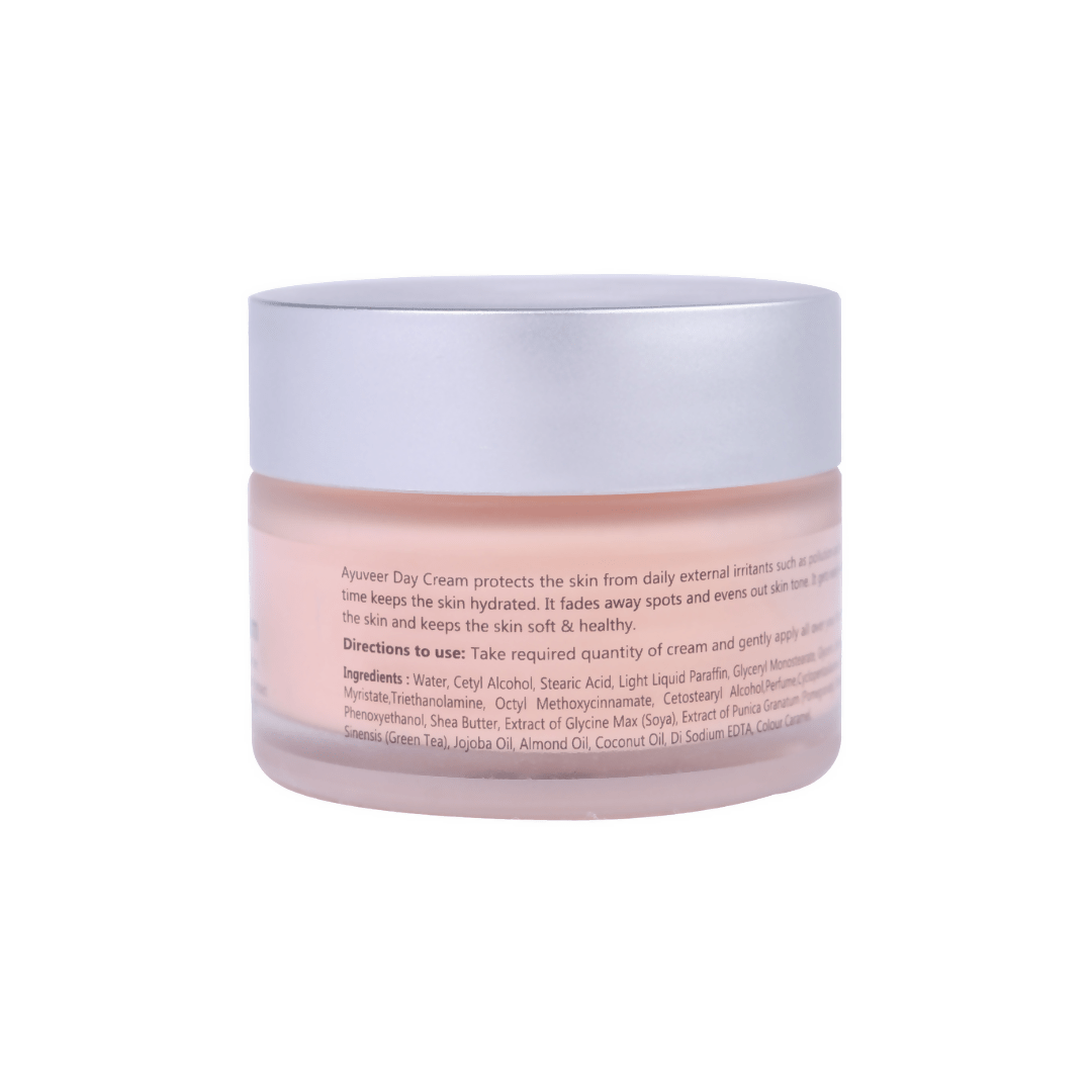 Ayuveer Day Cream With Shea Butter, Green Tea & Pomegranate | Grocsy