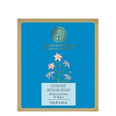 Forest Essentials Luxury Sugar Soap Madurai Jasmine & Mogra | Grocsy
