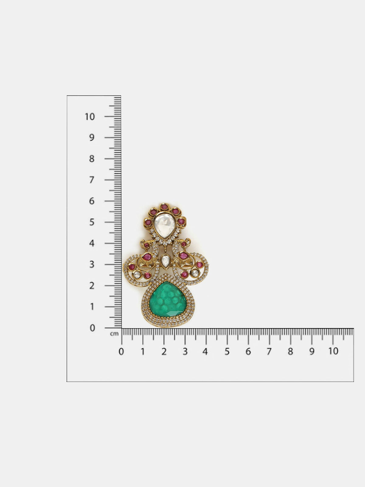 Ruby Raang Green Mosaic Brooch | Grocsy