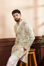Multy Art Silk Digital Printed, Embroidery Work Kurta Set - Mahotsav | Grocsy