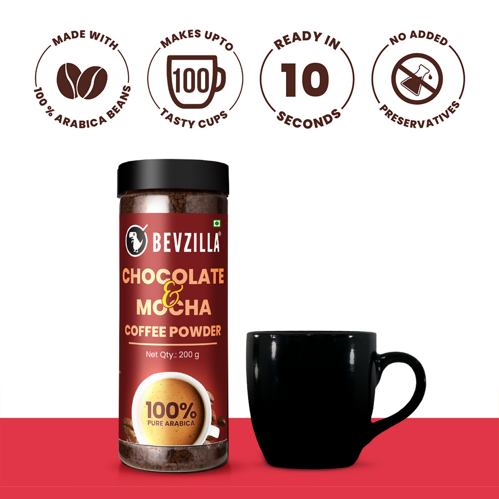 Bevzilla Chocolate & Mocha + Belgian Chocolate Coffee Cubes | Grocsy