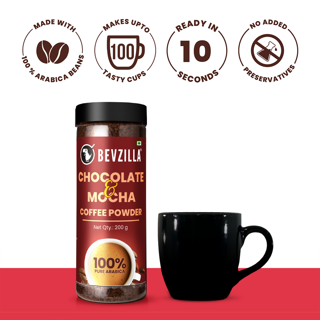 Bevzilla Chocolate & Mocha + Belgian Chocolate Coffee Cubes | Grocsy
