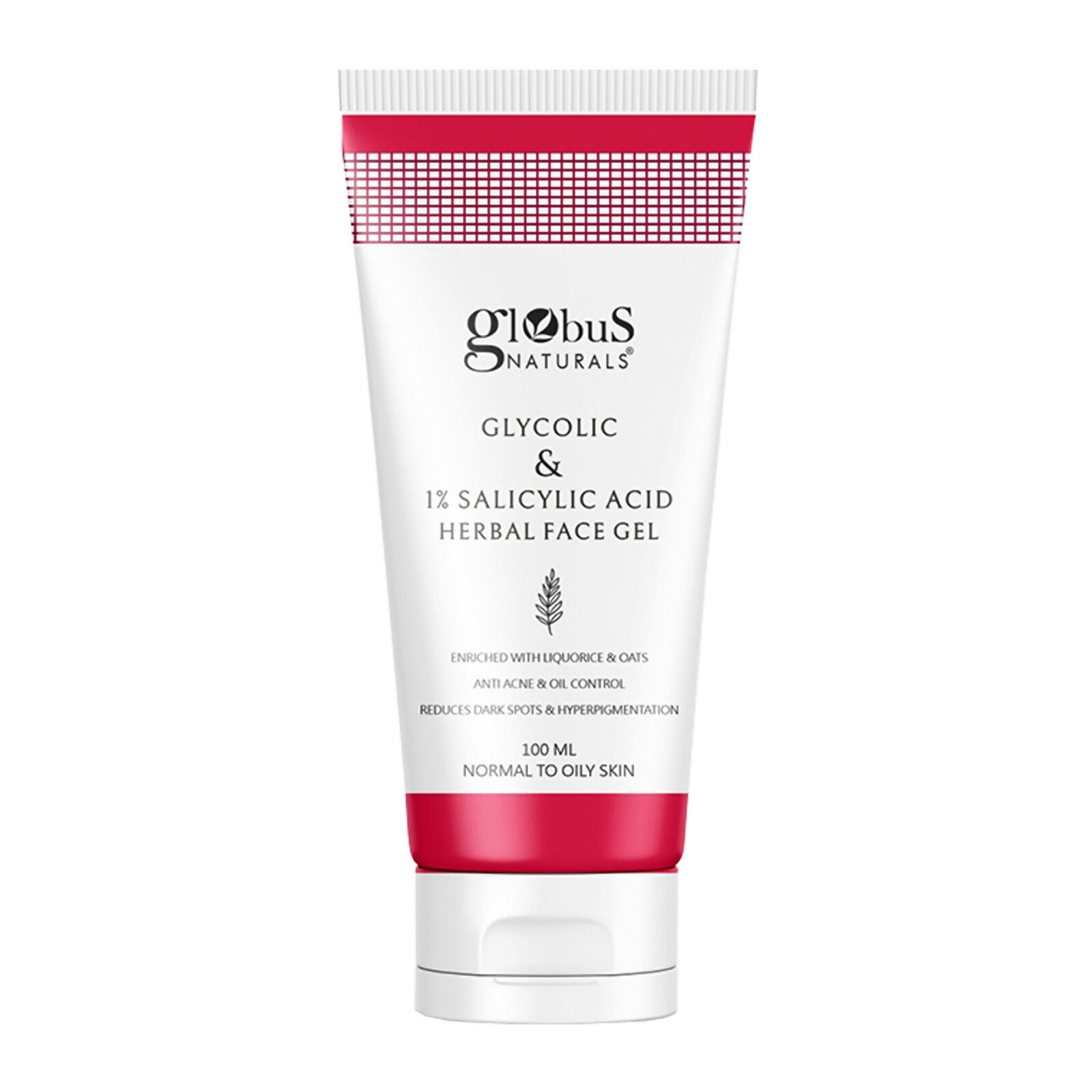 Globus Naturals Glycolic & 1% Salicylic Acid Herbal Anti Acne Face Gel | Grocsy