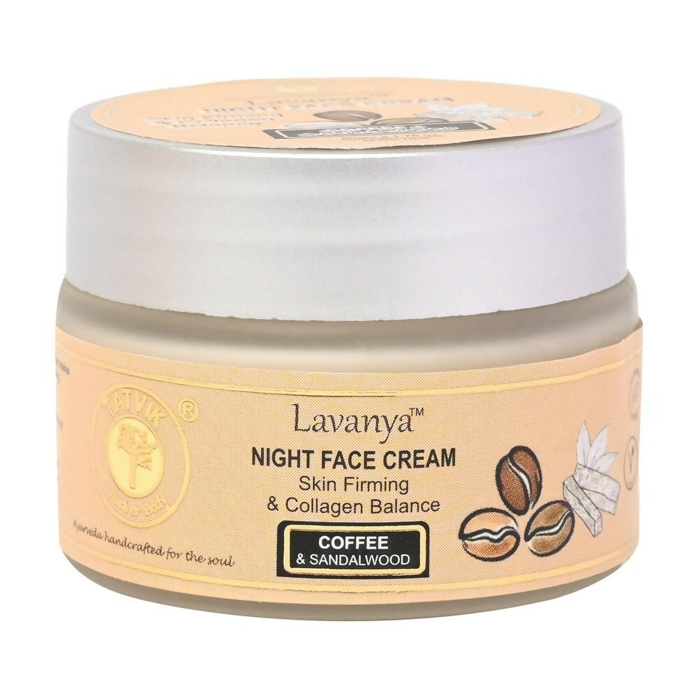 Tatvik Ayurveda Lavanya Night Face Cream (Coffee & Sandalwood) | Grocsy