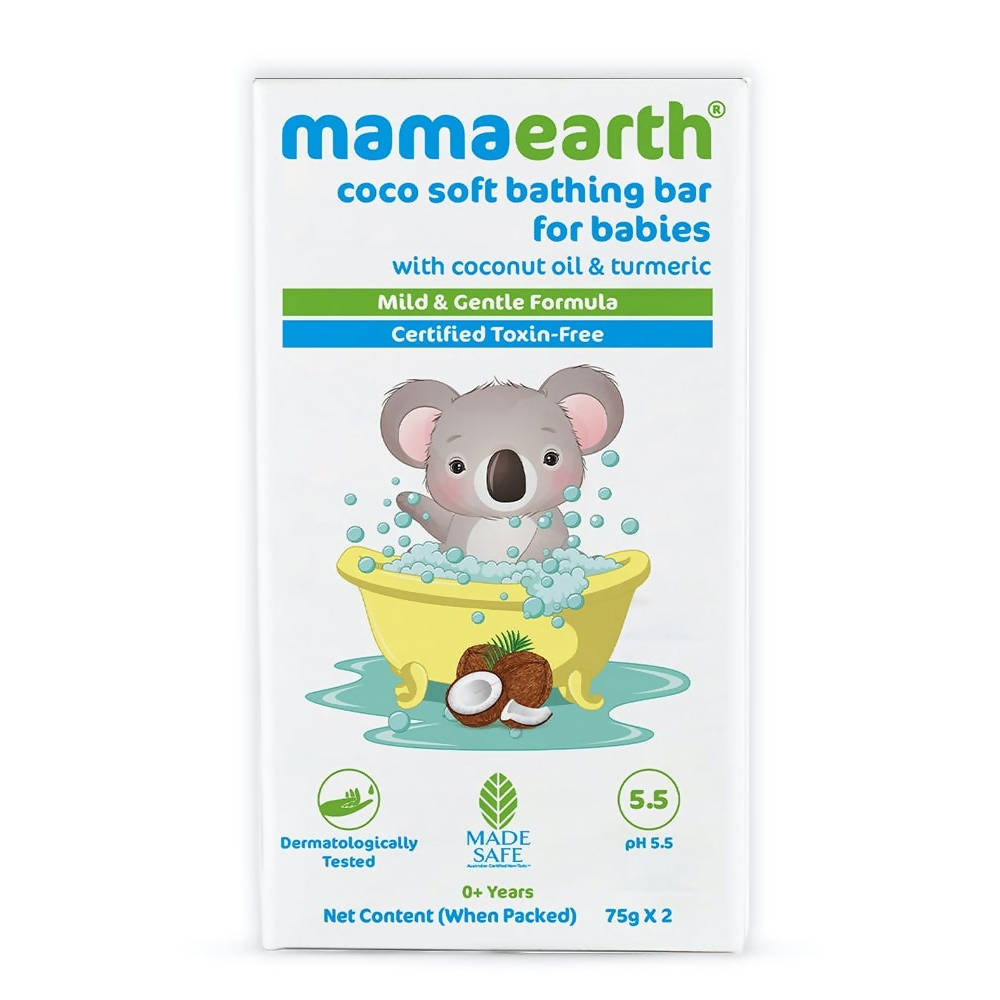 Mamaearth Coco Soft Bathing Bar for Babies | Grocsy