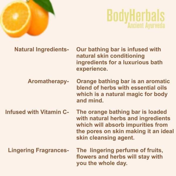 Bodyherbals Orange & Neroli Bathing Bar | Grocsy