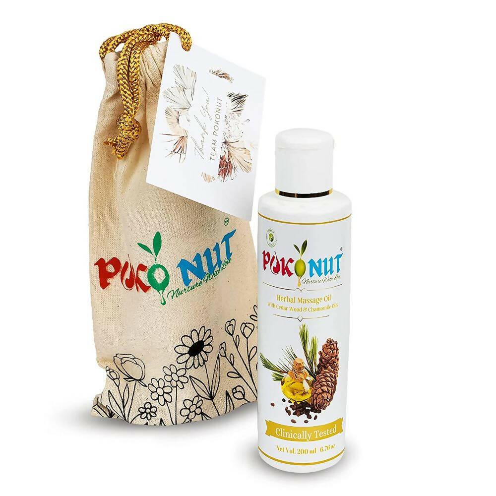 Pokonut Herbal Body Massage Oil | Grocsy