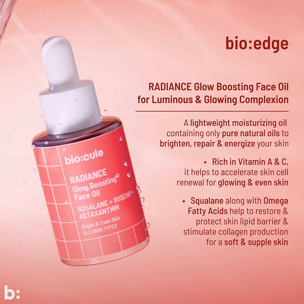 Biocule Radiance Glow Boosting Face Oil | Grocsy