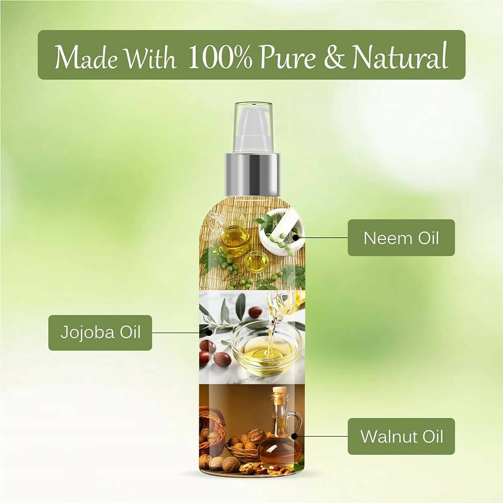 Vedic Naturals Neem Hair Oil With Jojoba Oil & Walnut Oil | Grocsy