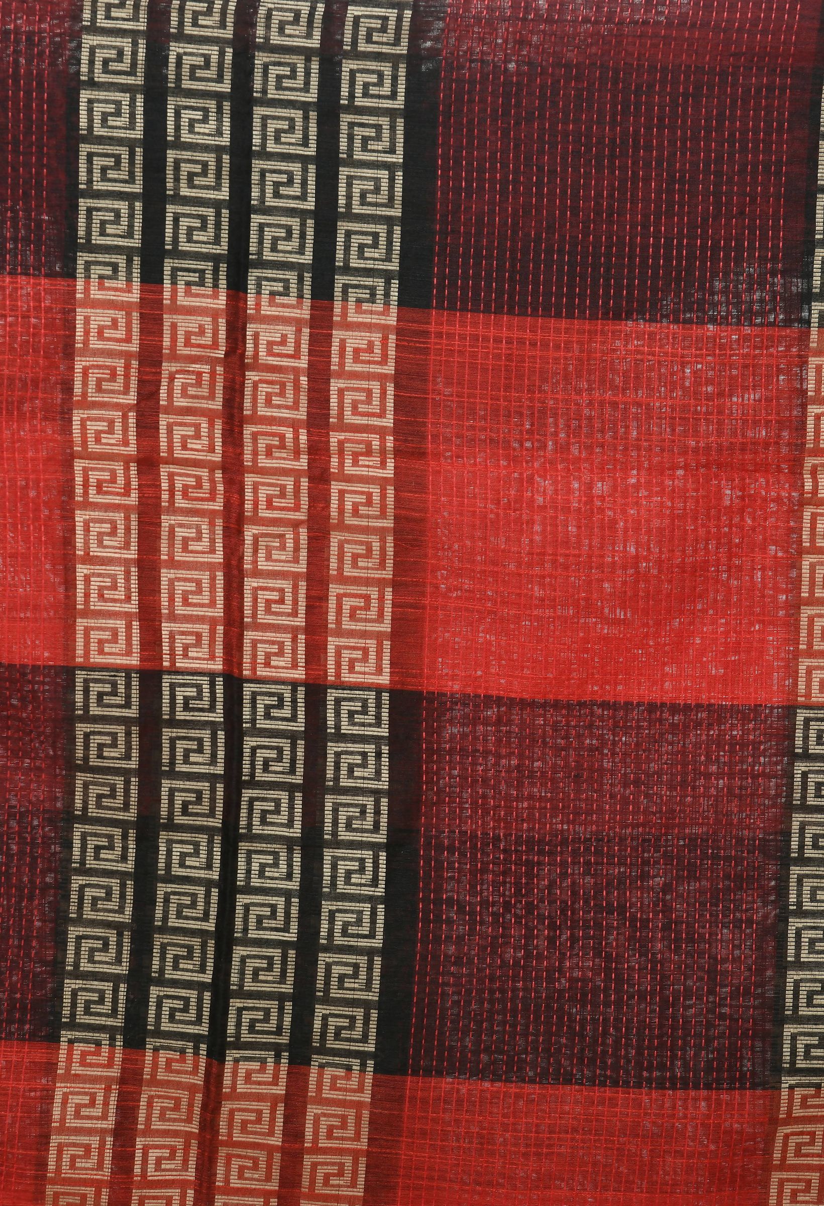 Mominos Fashion Moeza Handloom Cotton Red Tone Dupatta | Grocsy