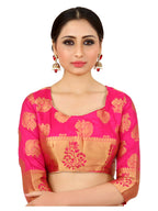 Mimosa Kanchipuram Silk Navy Blue Saree | Grocsy