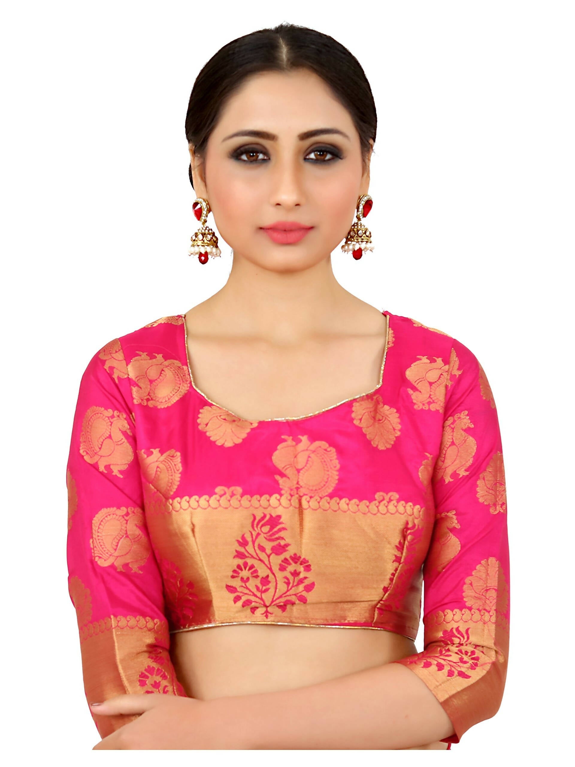 Mimosa Kanchipuram Silk Navy Blue Saree | Grocsy
