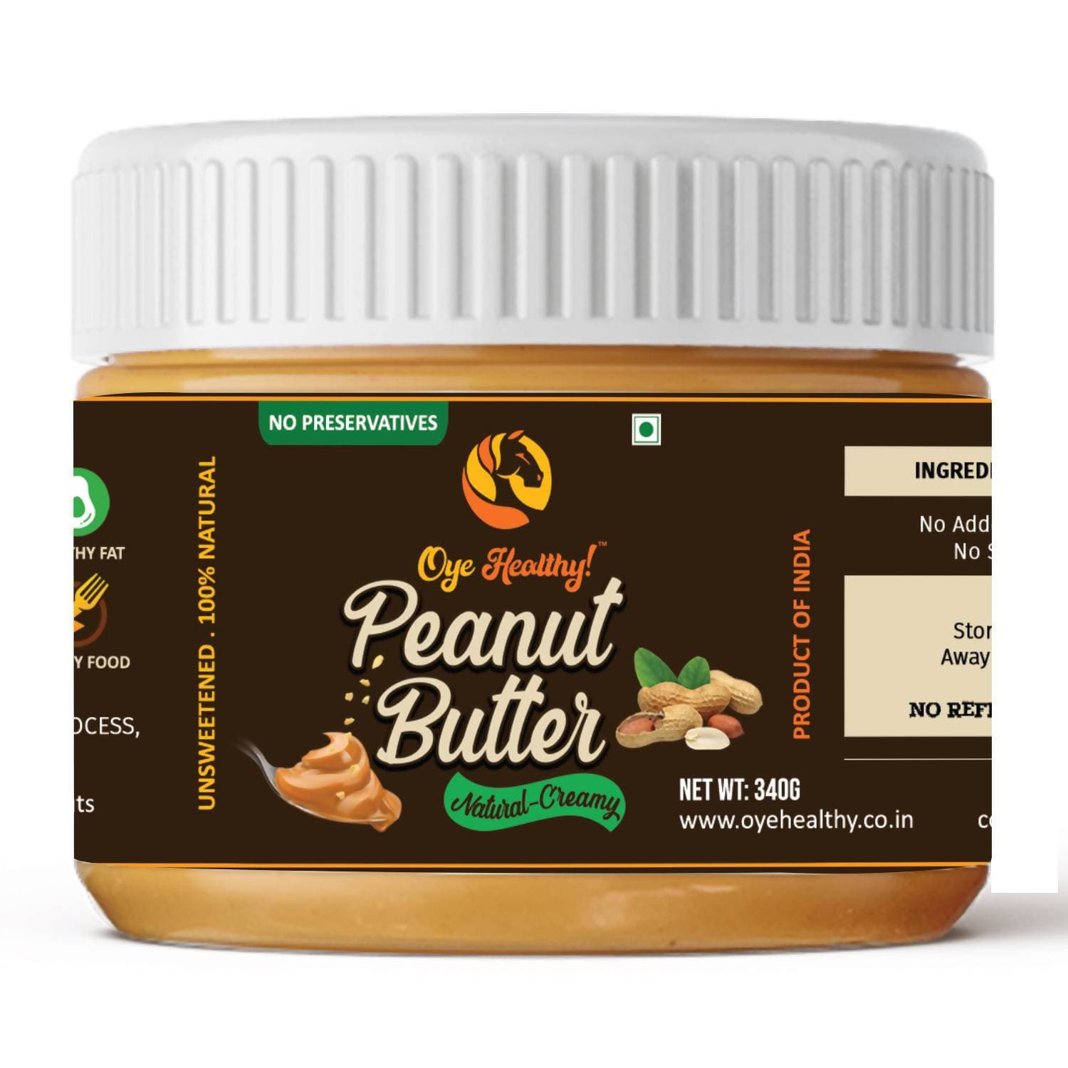 Oye Healthy Peanut Butter Natural Creamy | Grocsy