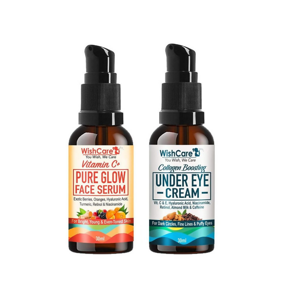 Wishcare Vitamin C Serum + Under Eye Cream Combo | Grocsy