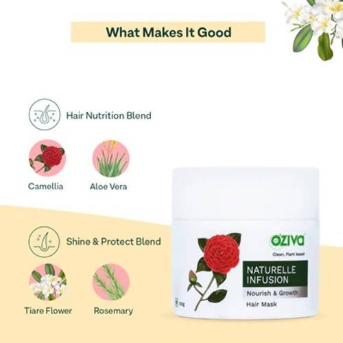 OZiva Naturelle Infusion Nourish & Growth Hair Mask | Grocsy